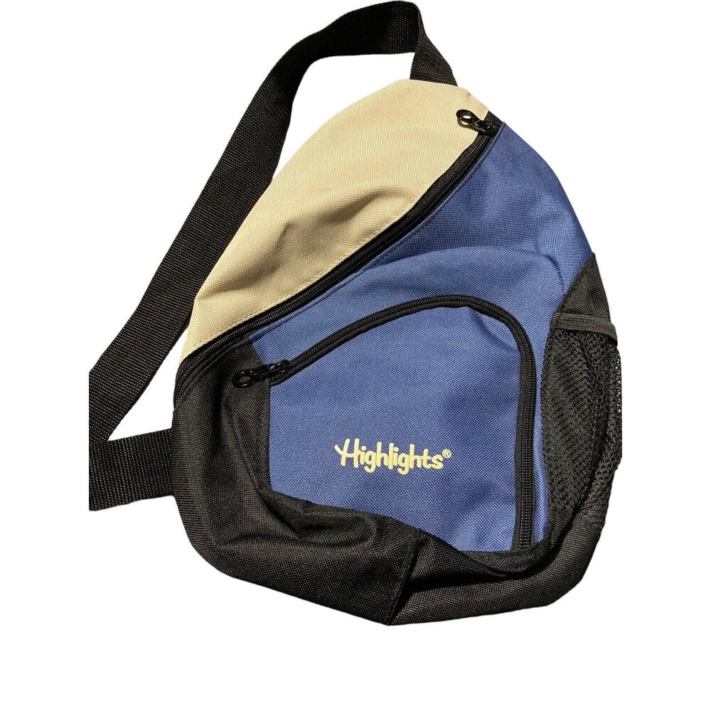 Highlights Magazine‎ Blue Sling Bag Team Promotional Swag Shoulder Crossbody